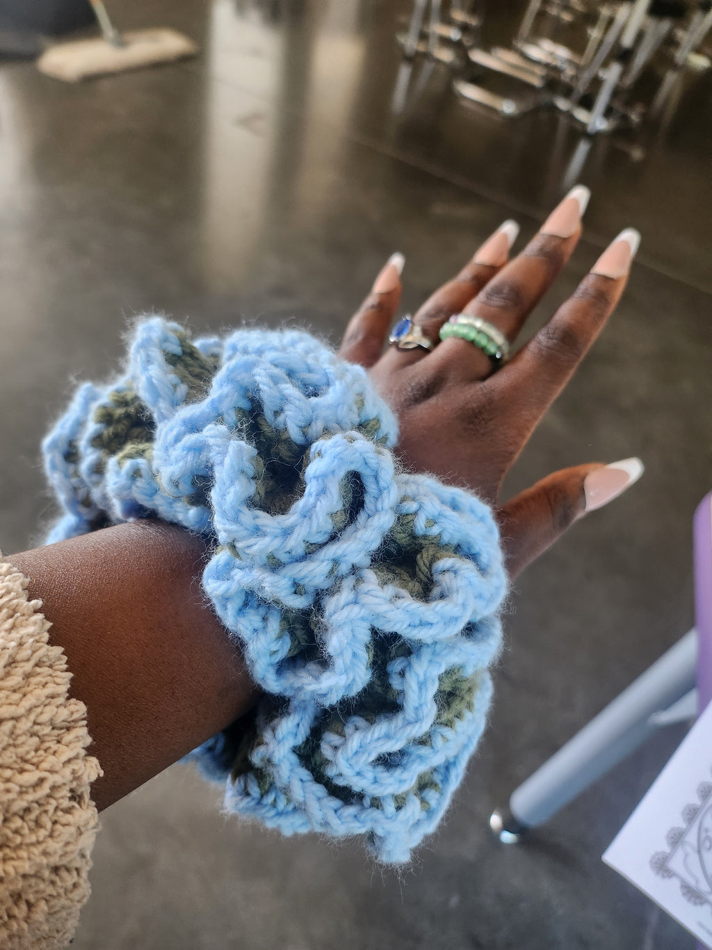 Flower Bomb Scrunchie