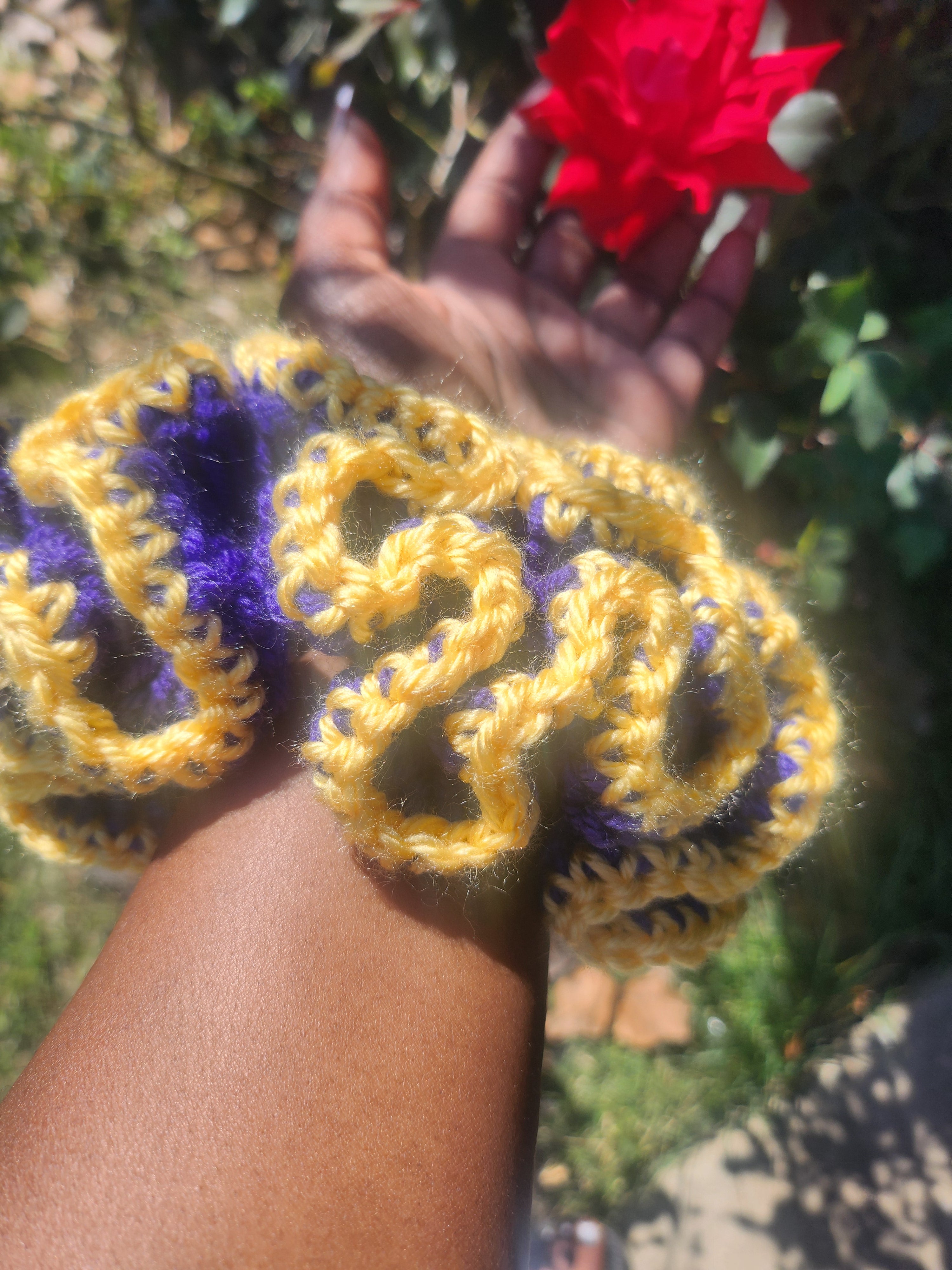 Flower Bomb Scrunchie