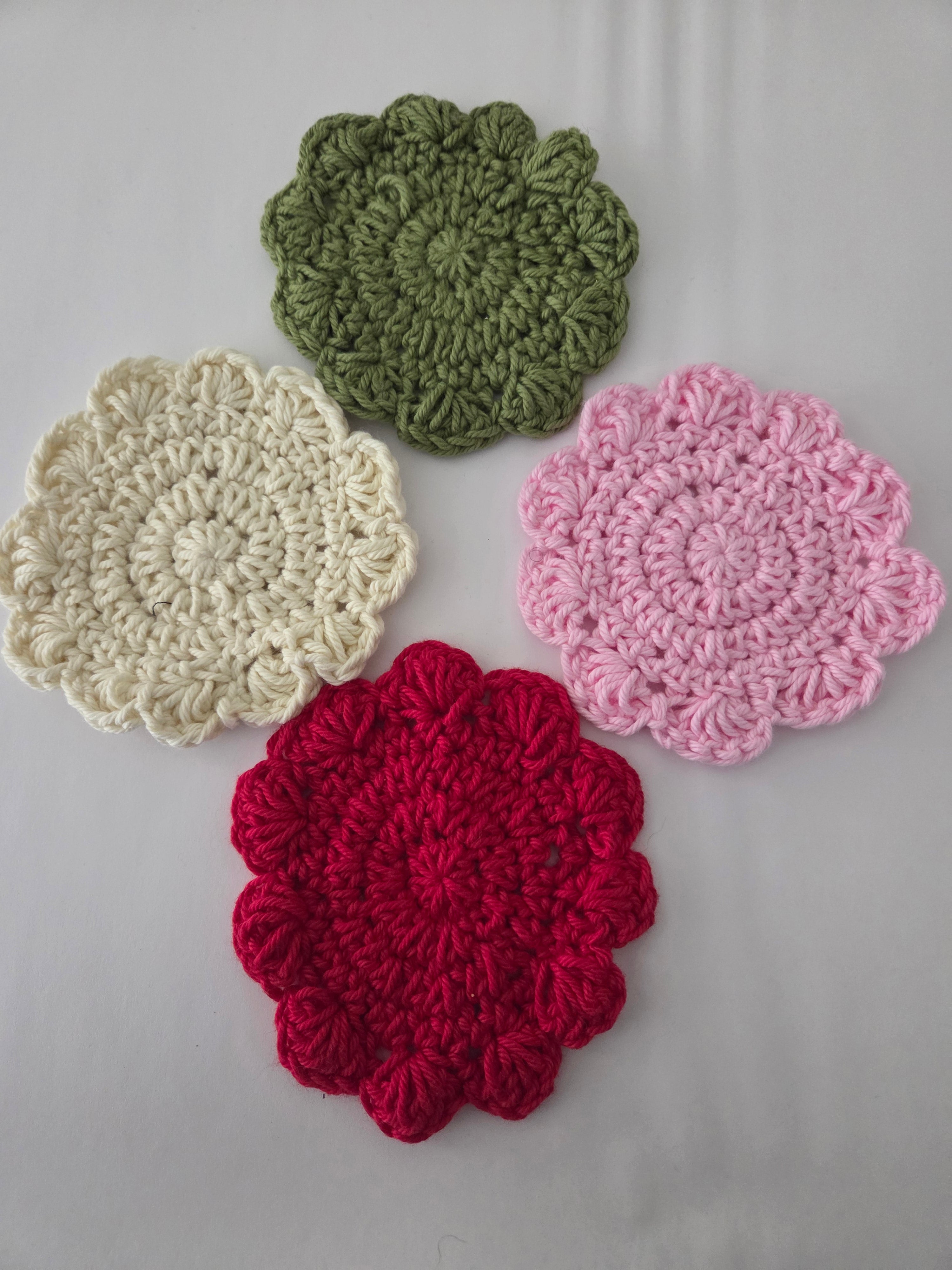 Strawberry Matcha Inspired Coasters (Set of 6)